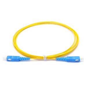 SC to SC Singlemode OS2 Simplex  9/125 OFNR Fiber Optic Patch Cable – 2M
