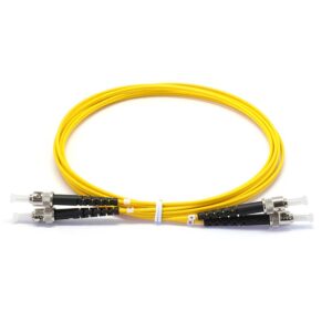 ST to ST Singlemode OS2 Duplex  9/125 OFNR Fiber Optic Patch Cable – 2M