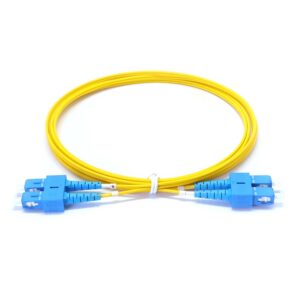 SC to SC Singlemode OS2 Duplex  9/125 OFNR Fiber Optic Patch Cable – 10M