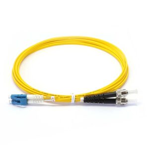 LC to ST Singlemode OS2 Duplex  9/125 OFNR Fiber Optic Patch Cable – 2M