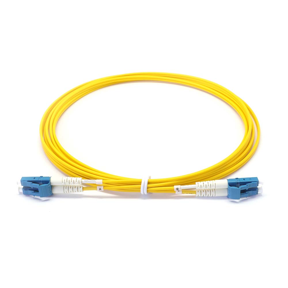 LC to LC Singlemode OS2 Duplex  9/125 OFNR Fiber Optic Patch Cable – 2M