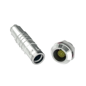 0K Metal Series, 6 Pin, Plug, Male Contact, Straight, Solder, Snap Latch, IP50(Mating) Connector