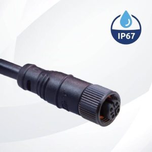 Waterproof series M12 A Code Plug 4pin Female Contact to Open Cable 3M