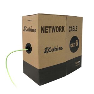 Cat6 Unshielded(UTP) Ethernet Bulk Cable 1000ft 23AWG LSOH – Lime Green
