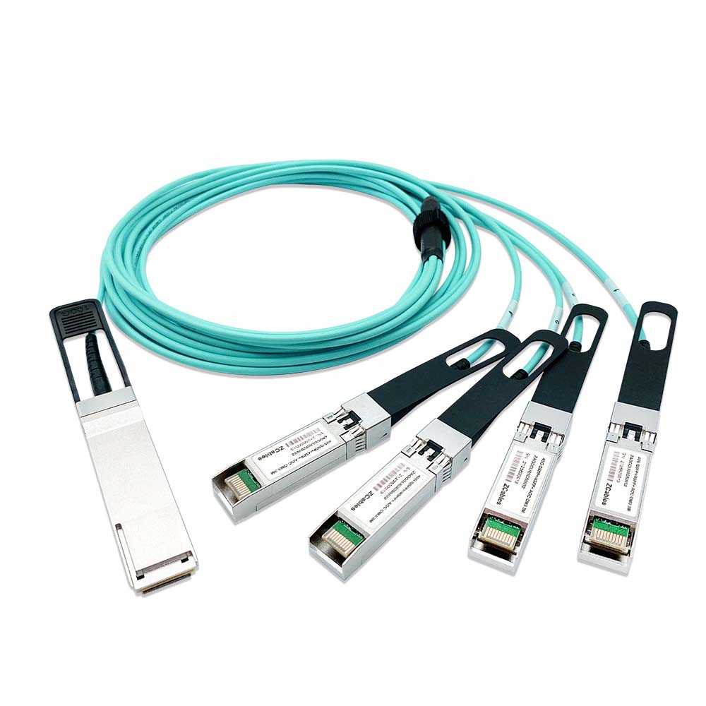 40G QSFP+ to 4*SFP+  Active Optical Cable LSZH – Dell, 3M