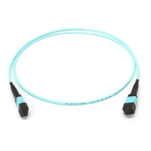 MTP to MTP (Low Loss) Female 8 Fibers OM3 OFNP Multimode Trunk Cable – 5M, Type A